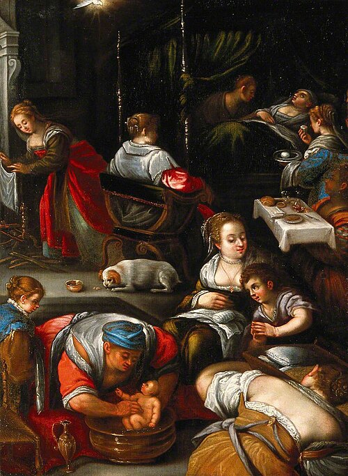 The Birth of the Virgin, , Francesco Bassano the Younger