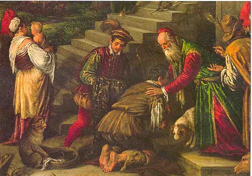 The Return of the Prodigal Son, 1575, Francesco Bassano the Younger