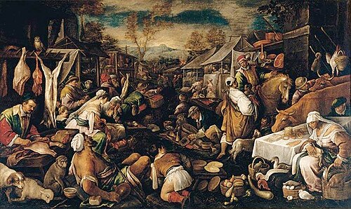 Market Scene, 1580, Francesco Bassano the Younger