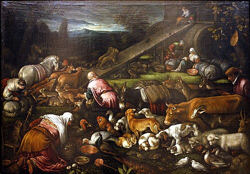 Entry of the animals in the Ark, 1570, Francesco Bassano the Younger