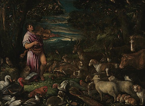 Orpheus Charming the Animals, 1580, Francesco Bassano the Younger