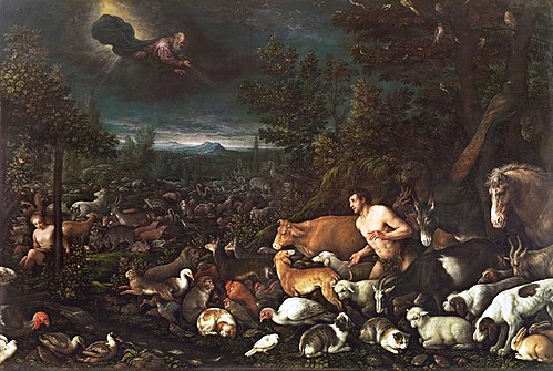God reprimanding Adam, 1570, Francesco Bassano le Jeune