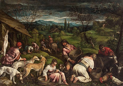 Spring and Banishment from Paradise, 1575, Francesco Bassano the Younger