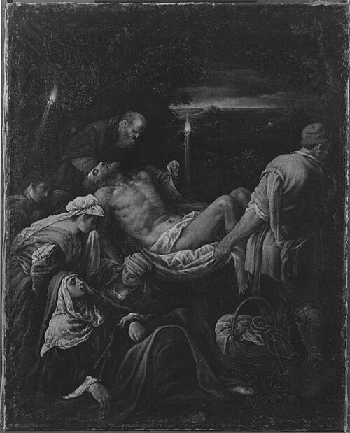 Grablegung Christi (Werkstattkopie), 1587, Francesco Bassano the Younger