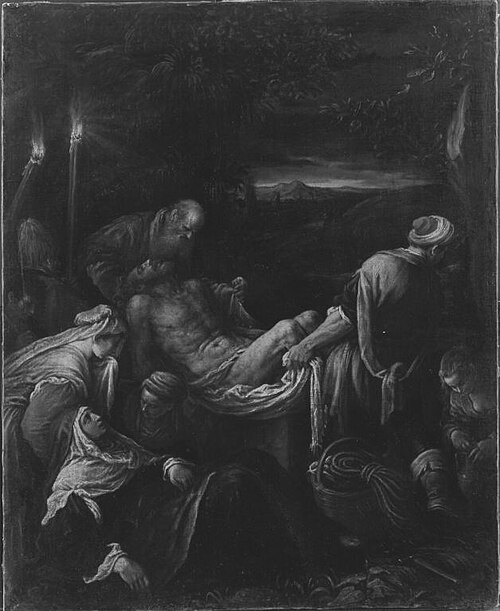 Die Grablegung Christi, 1570, Francesco Bassano the Younger