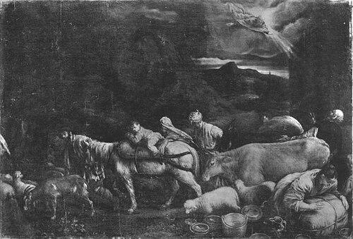 Abrahams Auszug nach Kanaan (Werkstattkopie), 1570, Francesco Bassano the Younger