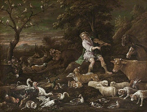 Orpheus charming the Animals, 1634, Francesco Bassano the Younger