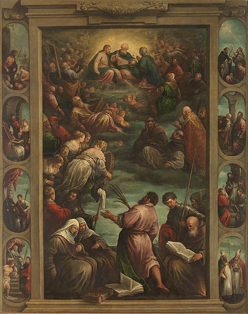 Virgin in Heaven, 1551, Francesco Bassano the Younger