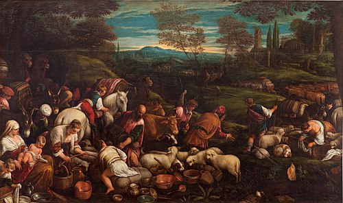Viaje de Jacob, 1551, Francesco Bassano the Younger