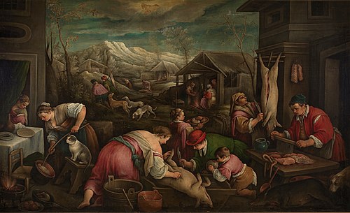 December (Capricorn), 1601, Francesco Bassano the Younger