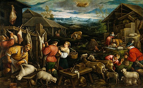 April (Taurus), 1601, Francesco Bassano the Younger