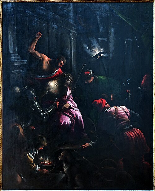 Le couronnement d'épines, 1600, Francesco Bassano the Younger