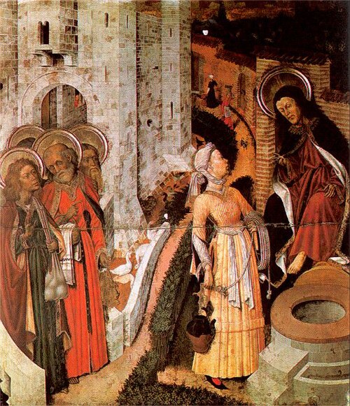 Christ and the Samaritan Woman, 1440, Bernat Martorell