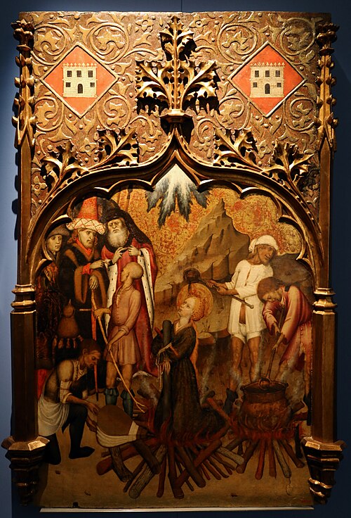 Martyrdom of St. Lucy, 1435, Bernat Martorell