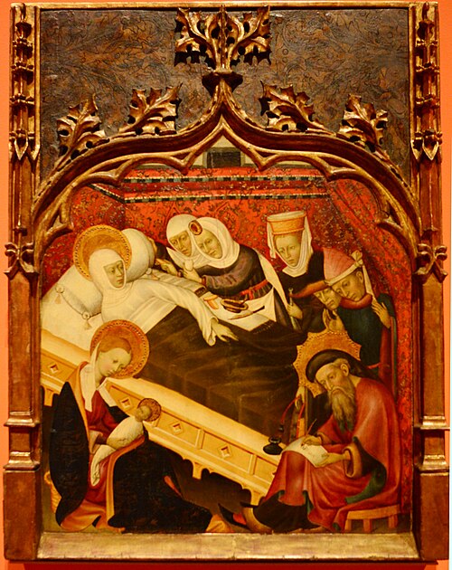 Birth of John the Baptist, 1450, Bernat Martorell