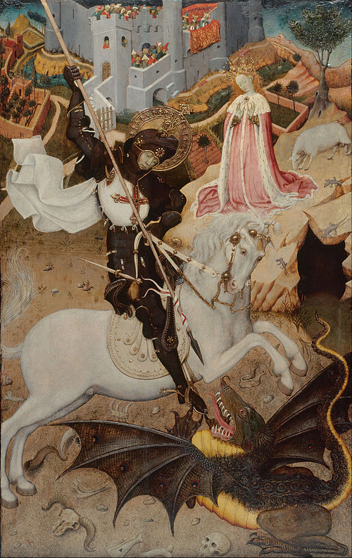 Saint George and the Dragon, 1434, Bernat Martorell