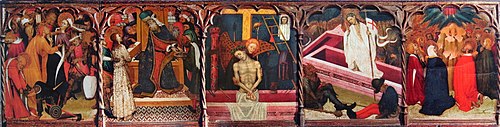 Predel·la del Retaule de Santa Llúcia, 1430, Bernat Martorell