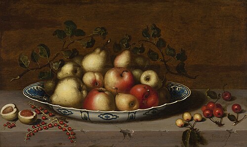 Still Life with Fruit on a Plate, 1630, Jacob van Es
