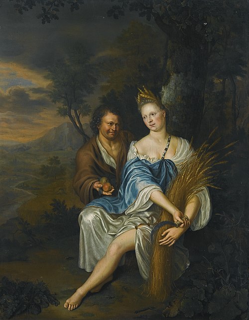 Vertumnus and Pomona, 1760, Frans van Mieris
