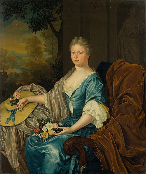 Portrait of Maria Clara van der Hagen (1703-1765), 1725, Frans van Mieris