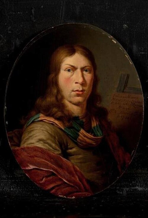 Portrait of Jan van Mieris (1660-1690), 1744, Frans van Mieris