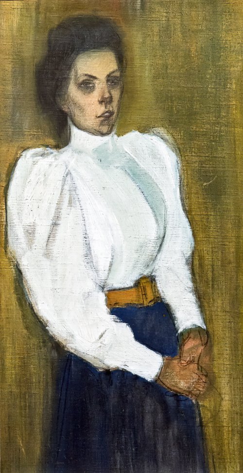 Femme au corsage blanc, , Théophile Alexandre Steinlen