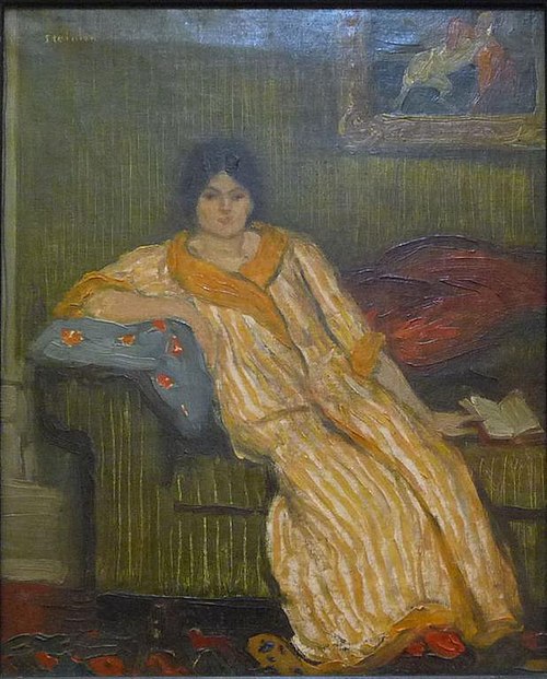 Femme assise dans un canapé, , Théophile Alexandre Steinlen