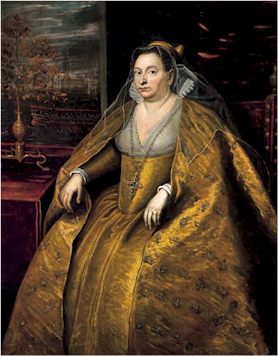 The Dogaressa Morosina Morosini, wife of doge Grimani, 1597, Domenico Tintoretto