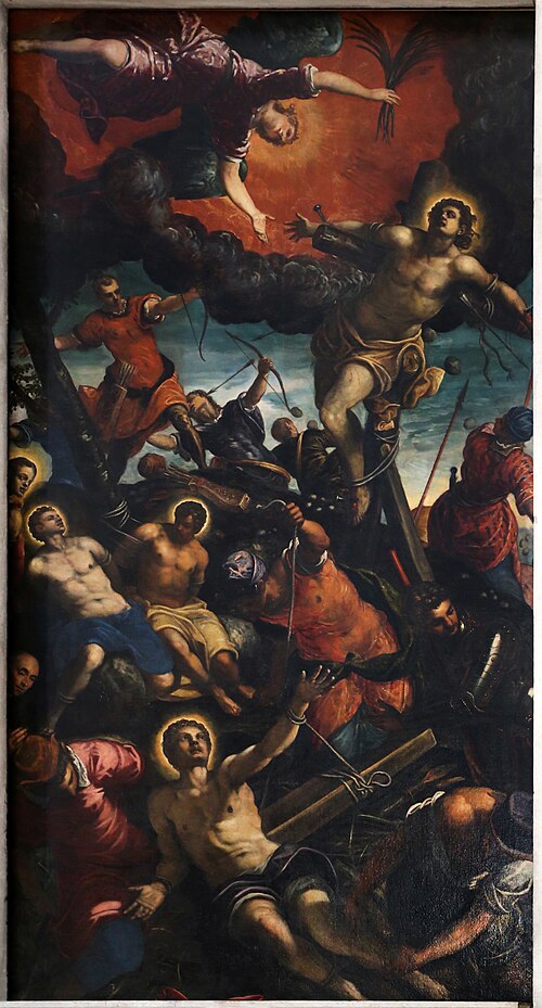 Martyrdom of saints Cosma and Damian, 1592, Domenico Tintoretto