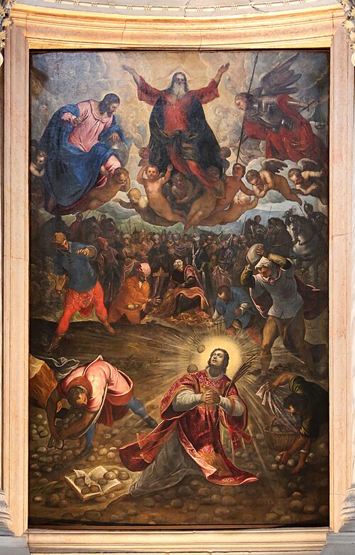 Stoning of St Stephen, 1594, Domenico Tintoretto