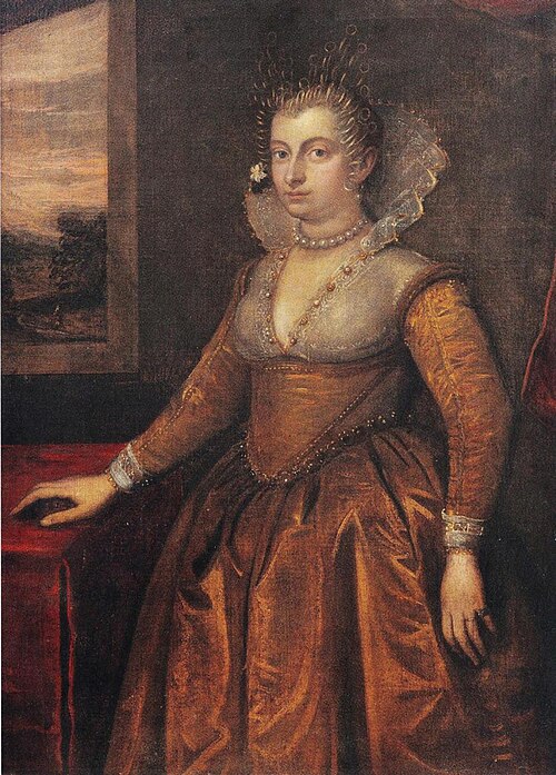 Portrait of a Venetian woman, 1500, Domenico Tintoretto