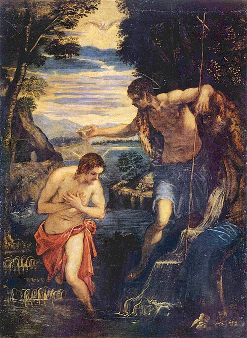 The Baptism of Christ, 1550, Dominique Tintoret