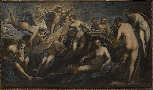 Apollo and the Muses, 1580, Domenico Tintoretto