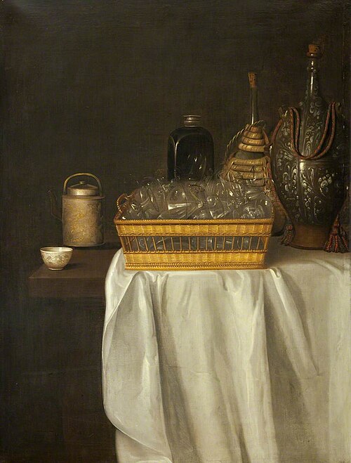 A Still Life of Wine Glasses and Flagons, 1630, Sébastien Stoskopff