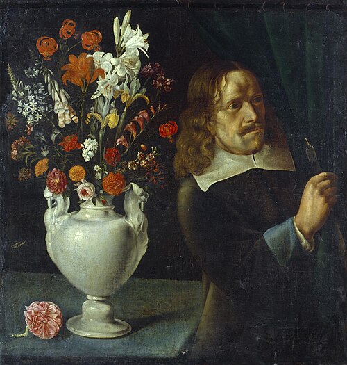 Man with a Vase, 1625, Sébastien Stoskopff