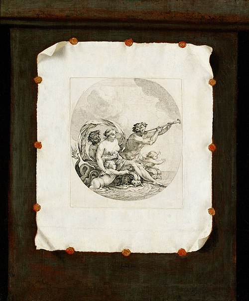 Trompe l'oeil (Galatea)., 1651, Sébastien Stoskopff