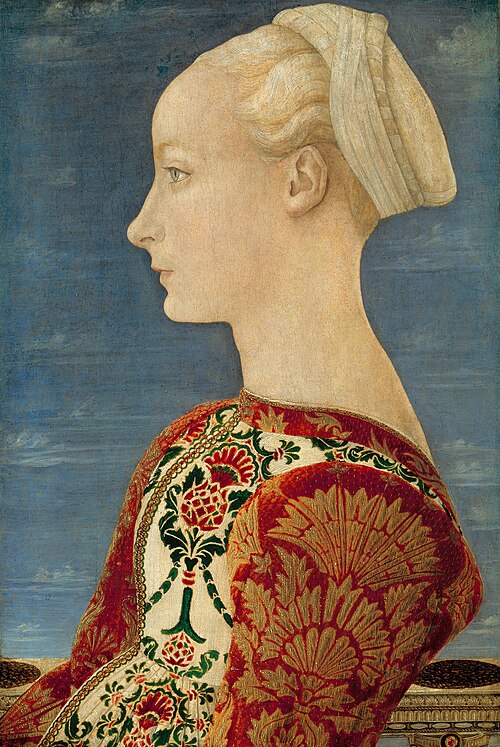 Profile Portrait of a Young Lady, 1465, Piero del Pollaiuolo