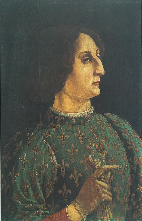 Portrait of Galeazzo Maria Sforza, 1471, Piero del Pollaiuolo