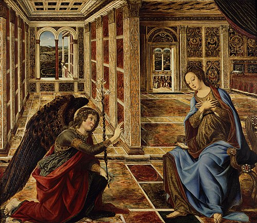 Annunciation, 1470, Piero del Pollaiuolo