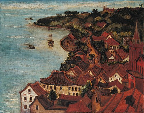 淡水夕照, 1935, Tan Teng-pho
