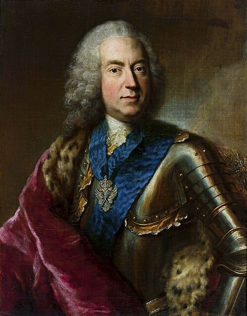 Portrait of Karl August Rex (1701-1768), politician (Electorate of Saxony), 1760, Georg Desmarées