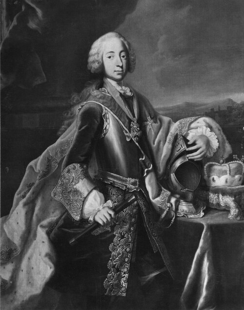 Maximilian III Josef (1727-1777), elector of Bavaria, married to Maria Anna of Saxony, 1750, Georg Desmarées