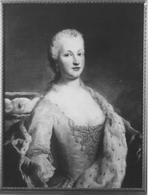 Bildnis der Maria Franziska Dorothea von Pfalz-Sulzbach, Herzogin von Zweibrücken-Birkenfeld (1724-1, 1746, Georg Desmarées