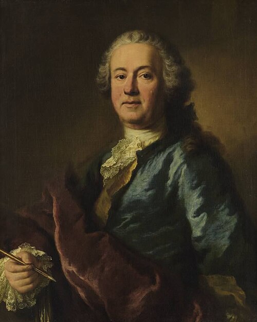 Bildnis des Hofmalers Balthasar August Albrecht (1687-1765), 1730, Georg Desmarées