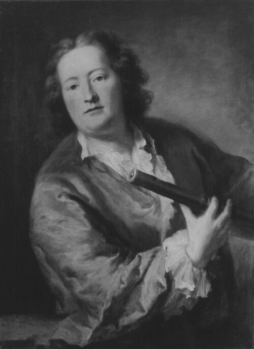 Portrait of the court painterJohann Georg Winter (1707–1770), 1750, Georg Desmarées
