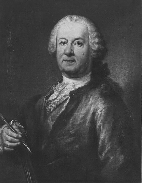 Bildnis des Malers Balthasar August Albrecht, 1736, Georg Desmarées