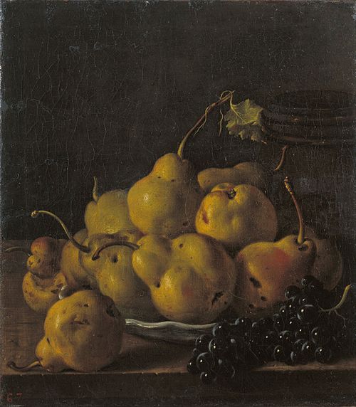 Still Life with Pears and Grapes, 1771, Luis Eugenio Meléndez