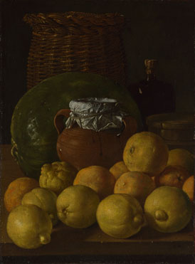 Still Life with Lemons and Oranges, 1760, Luis Eugenio Meléndez
