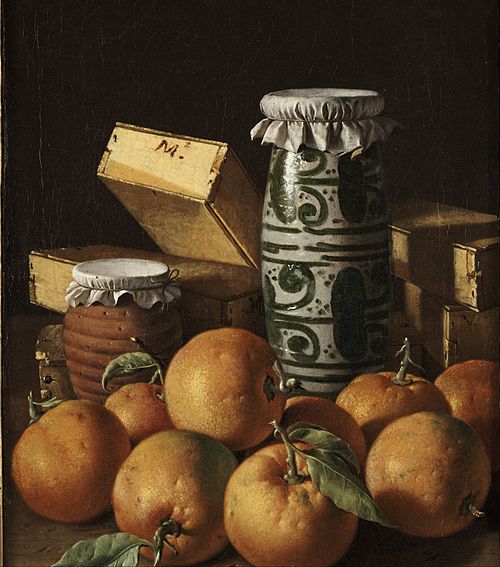 Nature morte aux oranges et au pot de miel, 1760, Luis Eugenio Meléndez