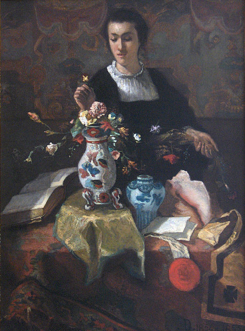The Lady with Bouquet, 1854, Louis Dubois